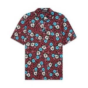 Bad Birdie Austin Flowers 2023 UPF Retro 70s Vibes Golf Shirt